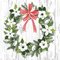 PAPSTAR Serviette à motif de Noël "Christmas Wreath"