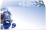 sigel Enveloppe à motif de Noël "Blue Harmony", format long
