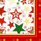 PAPSTAR Serviette à motif de Noël "Heavenly Stars", blanc