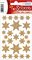 HERMA Autocollant de Noël DECOR "étoiles", or, film irisé