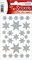 HERMA Sticker de Noël DECOR "étoiles", argent, film irisé