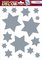 HERMA Image de Noël pour fenêtre "étoiles", argent