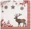 PAPSTAR Serviette à motif de Noël "X-mas Deer"