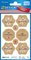 AVERY Zweckform ZDesign Weihnachts-Sticker "Gruß" braun/gold
