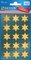 AVERY Zweckform ZDesign Stickers de Noël "étoiles", or