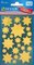 AVERY Zweckform ZDesign Stickers de Noël "étoiles", or
