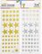 folia Sticker holographique "Etoiles", or et argent