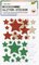 folia Sticker pailleté en caoutchouc mousse STARS XMAS