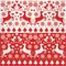 CACTUS Serviette à motif de Noël "Cerfs"