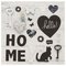 PAPSTAR Serviette à motif "Home", 330 x 330 mm