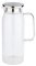 APS Carafe en verre avec couvercle, 1,5 litres, verre/inox