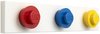 LEGO Portemanteau mural WALL HANGER RACK, rouge/bleu/jaune