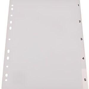 proOFFICE Intercalaires en plastique, numériques, A4