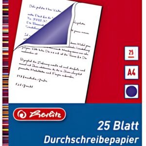 herlitz Papier carbone pour écriture à la main, A4