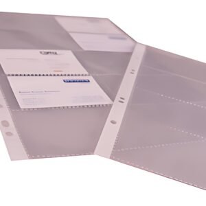 proOFFICE Pochette pour cartes de visite, A4, film PP,
