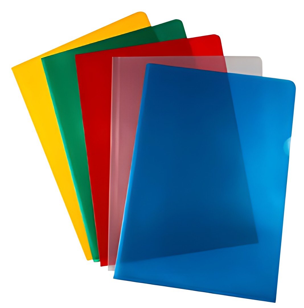 proOFFICE Pochette transparente, A4, PP, granuleux, vert