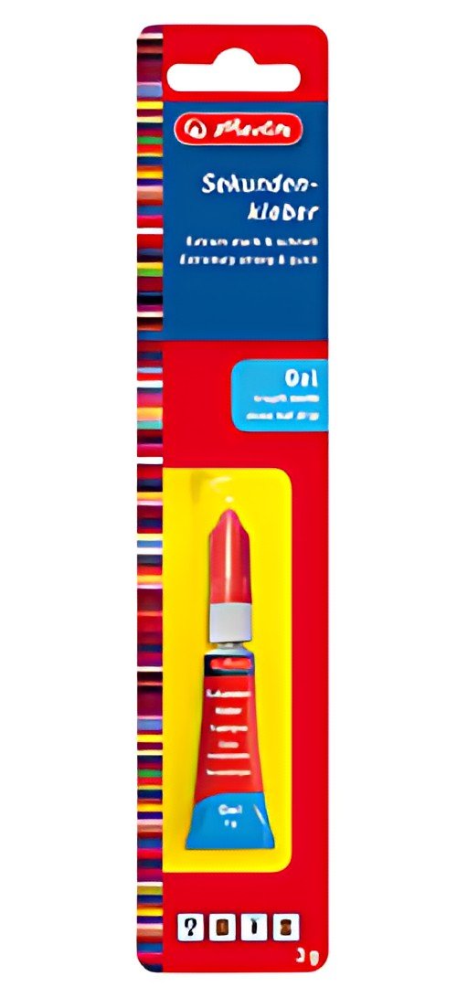herlitz Colle instantanée gel, 3 g, dans un tube en métal