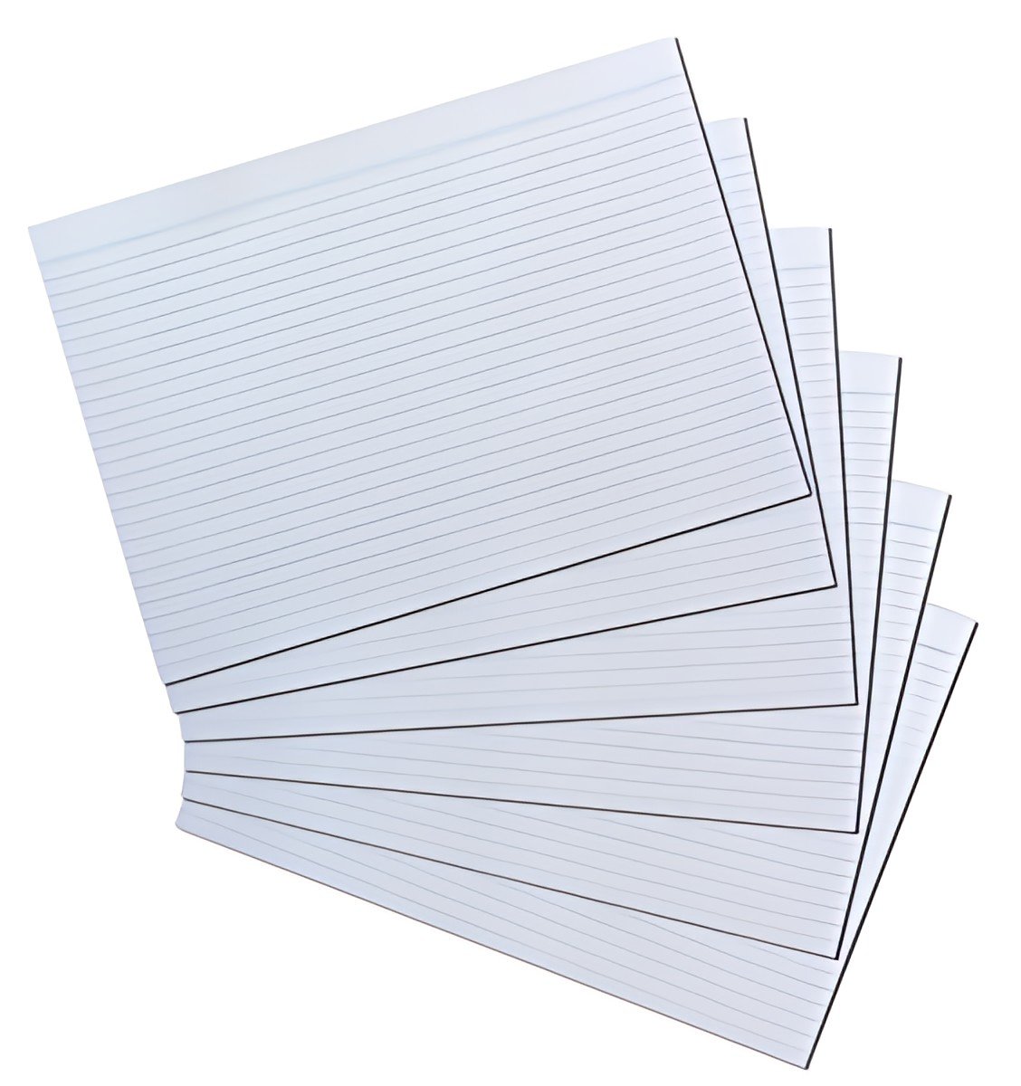herlitz Fiches bristol, A4, ligné, blanc