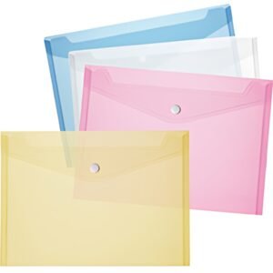 herlitz Pochette à documents, A4, PP, bleu / transparent