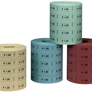 herlitz Rouleau de tickets-valeur, 0,50 Euro, 100 tickets