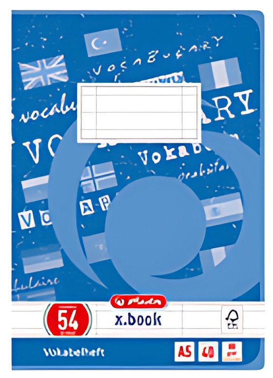Herlitz Cahier de vocabulaire x.book, A5, 3 colonnes,