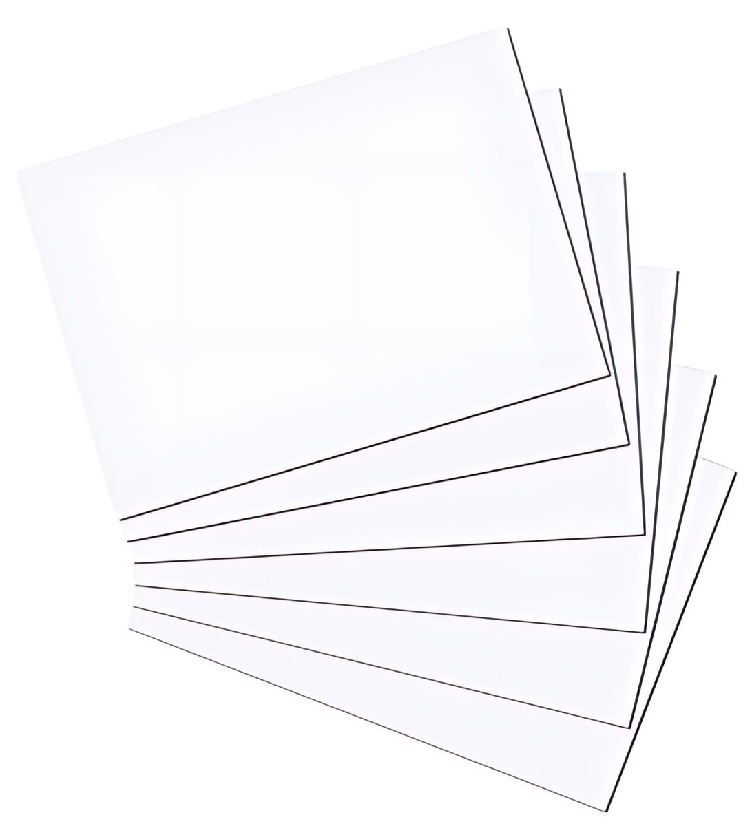 herlitz Fiches bistrol, A4, uni, blanc