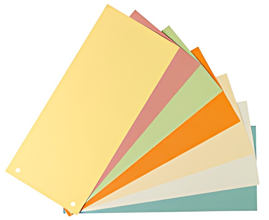herlitz Intercalaires, pour format A4, carte lustrée, bleu