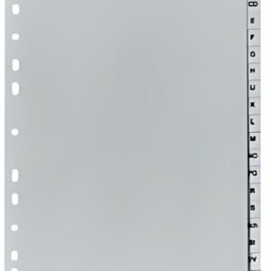 herlitz Intercalaires en plastique, A-Z, A4, 20 touches