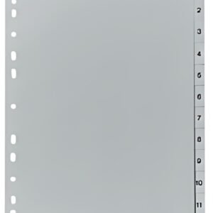 herlitz Intercalaires en plastique, chiffres, A4, 31 touches