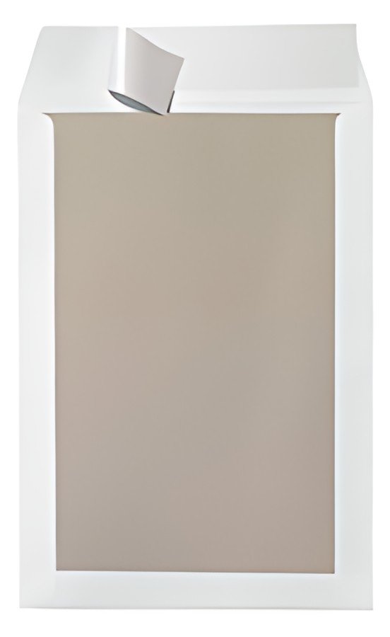 herlitz Pochette d'expédition avec dos en carton B4, blanc