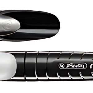 herlitz Stylo plume my.pen, plume: L, blanc / noir/noir