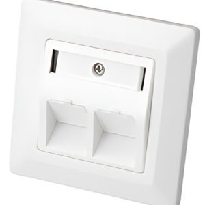 DIGITUS Boîtier vide pour module Keystone, 2 compartiments