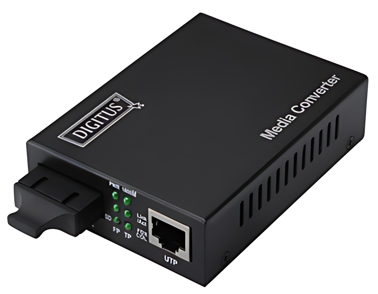 DIGITUS Convertisseur de média Gigabit Ethernet, SC/RJ45,