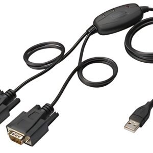 DIGITUS câble adaptateur USB 2.0 - 2 x RS232, 1 Mbps/sec
