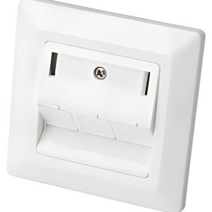DIGITUS boîtier vide pour modules Keystone, 3 ports, blanc