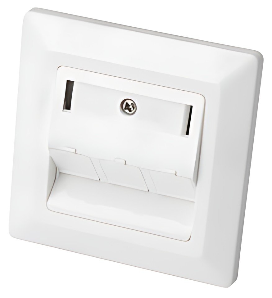 DIGITUS boîtier vide pour modules Keystone, 3 ports, blanc