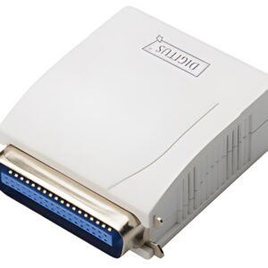 DIGITUS Serveur d'impression Fast Ethernet, parallèle, blanc