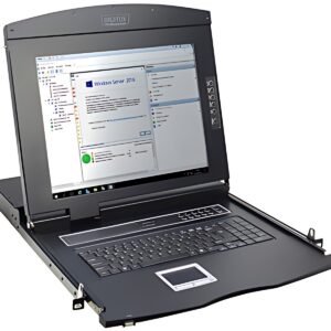DIGITUS 19" Konsole mit KVM Switch, 16 Port, mit TFT Monitor