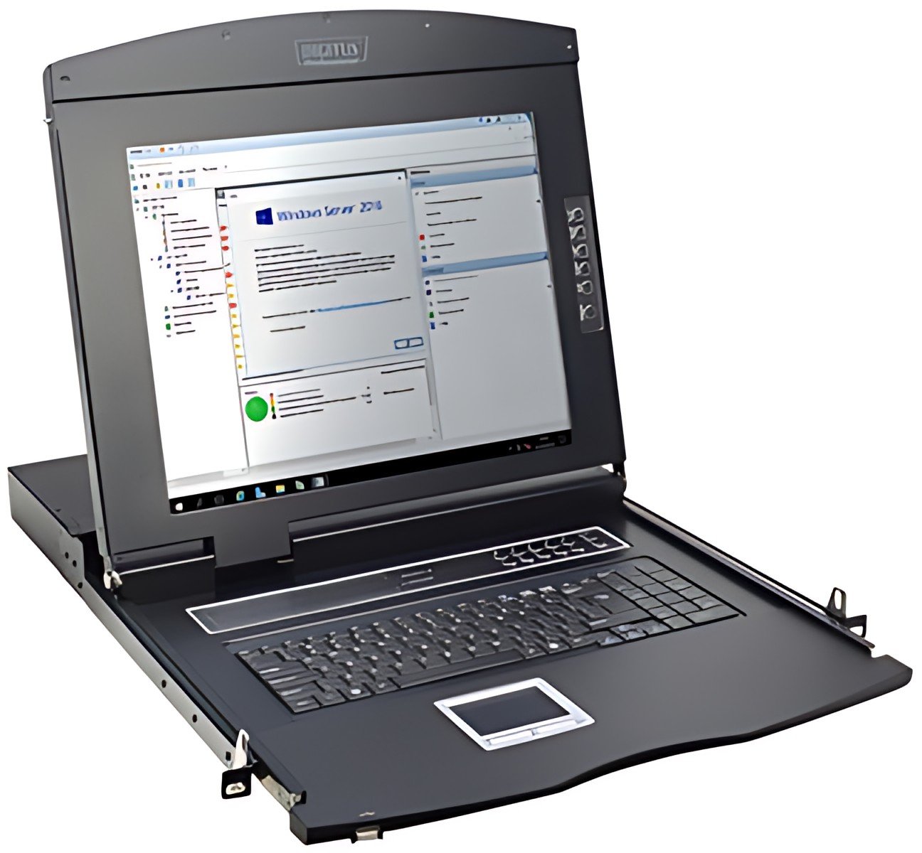 Console DIGITUS 19" avec commutateur KVM, 16 ports, avec moniteur TFT