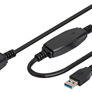 DIGITUS Câble de rallonge actif USB 3.0, 20,0 m