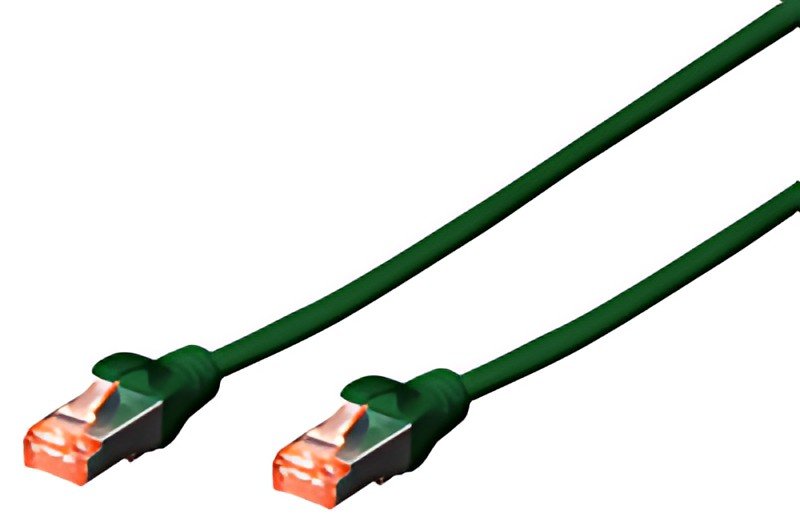 DIGITUS Câble de brassage, Cat. 6, S/FTP, 10,0 m, vert