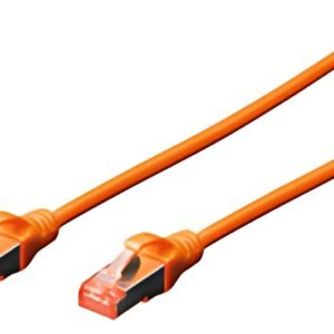 DIGITUS Câble de brassage, Cat. 6, S/FTP, 0,5 m, orange