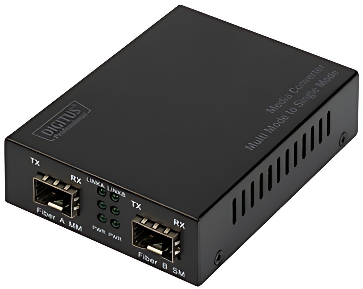 DIGITUS Convertisseur de média Gigabit multimode/monomode