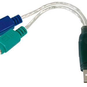 DIGITUS câble adaptateur USB 1.1 - 2 x PS/2, 180 mm