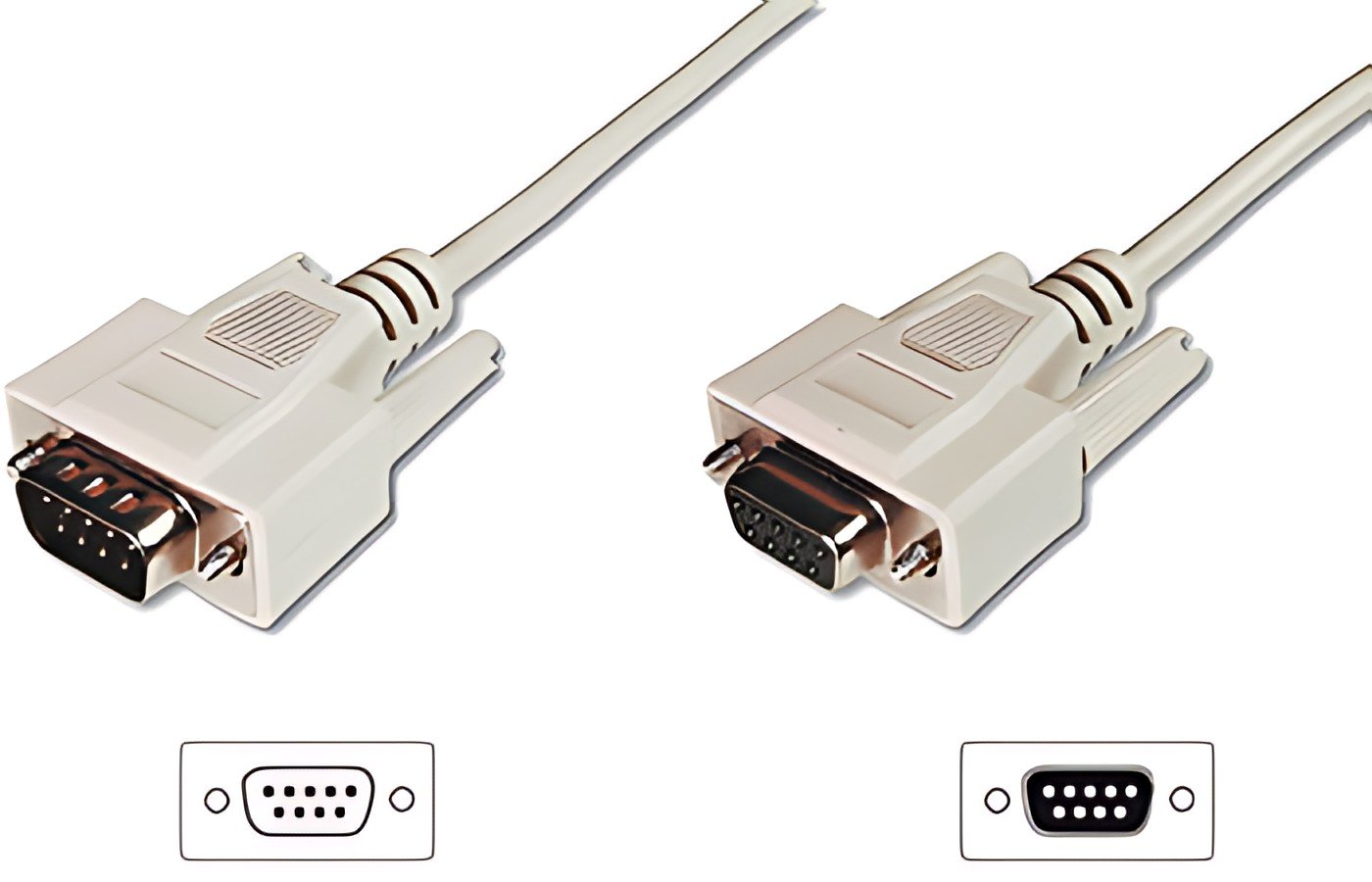 DIGITUS câble Sub-D à 9 broches, mâle - femelle, 2 m