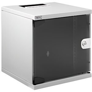 DIGITUS Coffret mural 10" série Compact, 6U, gris clair