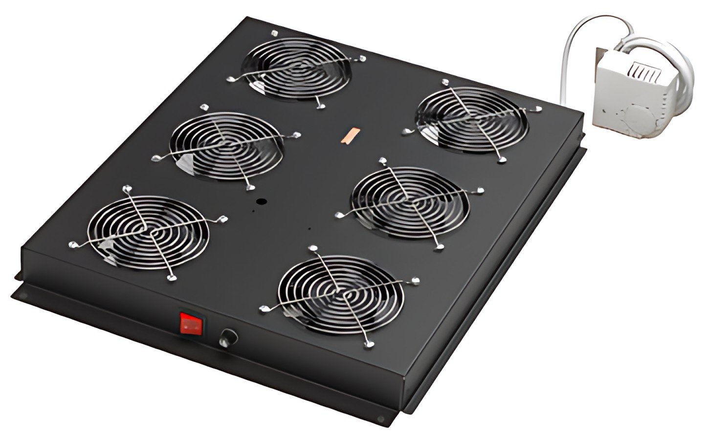 DIGITUS unité de ventilation, 6 ventilateurs,(RAL9005), noir