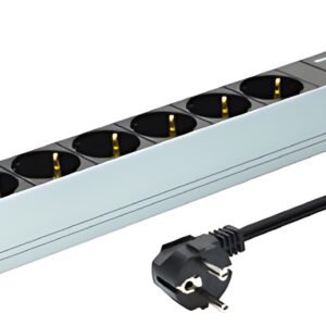 Multiprise DIGITUS 19" à 7 prises, avec protection contre les surtensions