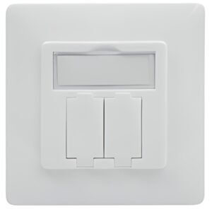 DIGITUS Boîtier vide pour module Keystone, 2 compartiments