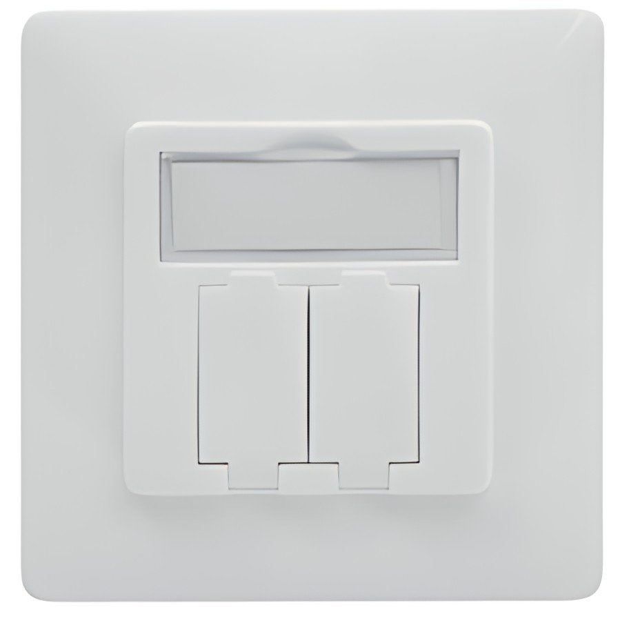 DIGITUS Boîtier vide pour module Keystone, 2 compartiments